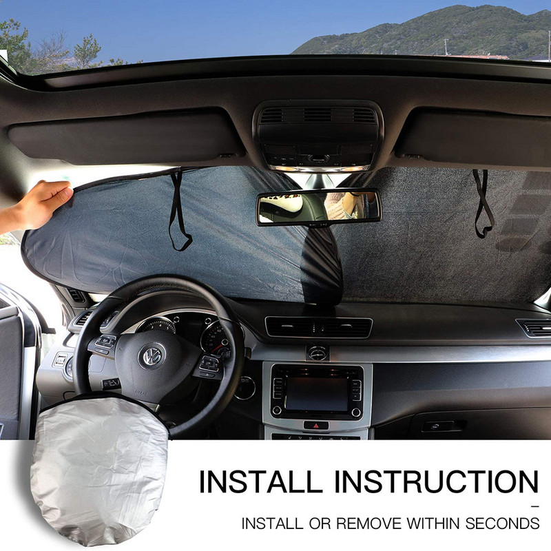 2x vjetrobransko staklo Sklopivi prednji prozor automobila Zaštitna folija za suncobran Vizir Automobilski interijer za limuzine SUV Dodaci za kamione