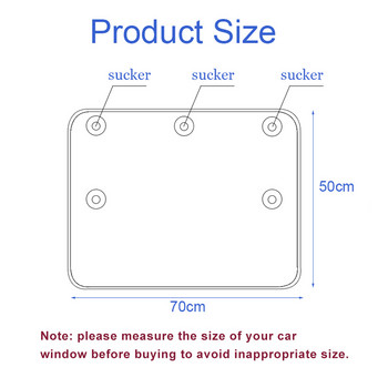 Предно стъкло на кола Сенник завеси за кола Сладък анимационен стил на автомобил Сенник за заден страничен прозорец Защита на завеси за прозорци 70 см * 50 см