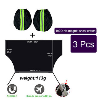 3 бр. Покривало за предно стъкло на кола Сенник Снежен щит Половина покривало Покривало за кола Покривало за кола Немагнитен щит за сняг Слънцезащитен щит