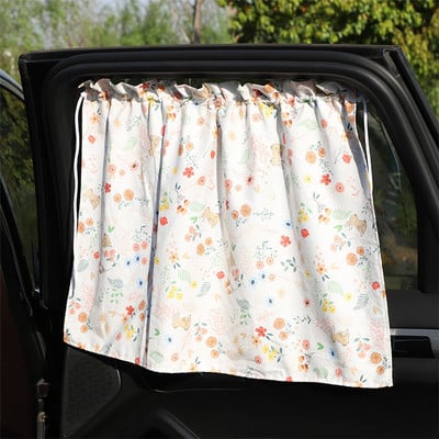 Cortina cu ventuză în geamul mașinii Parasolar cu desene animate Umbrelă laterală universală Protecție UV pentru copii, copii, copii
