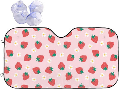 Sjenilo za vjetrobransko staklo, slatka ružičasta sjenila za automobil za žene, zaštita od sunca za vozila, ružičasti ukras za automobil, ružičasti dodaci za automobil, poklon, ružičasta sjenila