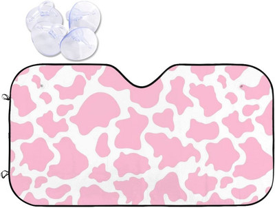 Sjenilo za vjetrobransko staklo, slatka ružičasta sjenila za automobil za žene, zaštita od sunca za vozila, ružičasti ukras za automobil, ružičasti dodaci za automobil, poklon, ružičasta sjenila