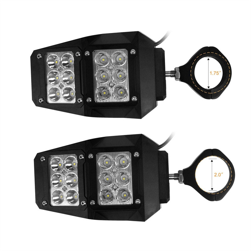 1.75"-2" UTV retrovizori s LED svjetlom za polaris rzr 1000 800 900 xp ranger za can am za Yamahu za Hondu