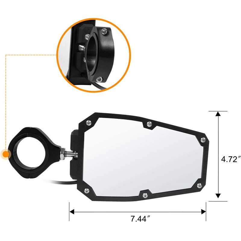 1.75"-2" UTV retrovizori s LED svjetlom za polaris rzr 1000 800 900 xp ranger za can am za Yamahu za Hondu