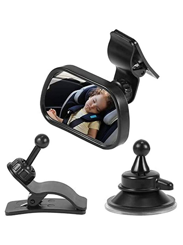 Automobilio saugos vaizdas Galinės sėdynės veidrodėlis, nukreiptas į kūdikį Galinė dalis Kūdikių priežiūra Kvadratinė sauga Vaikų stebėjimas Automobilio interjero priedai