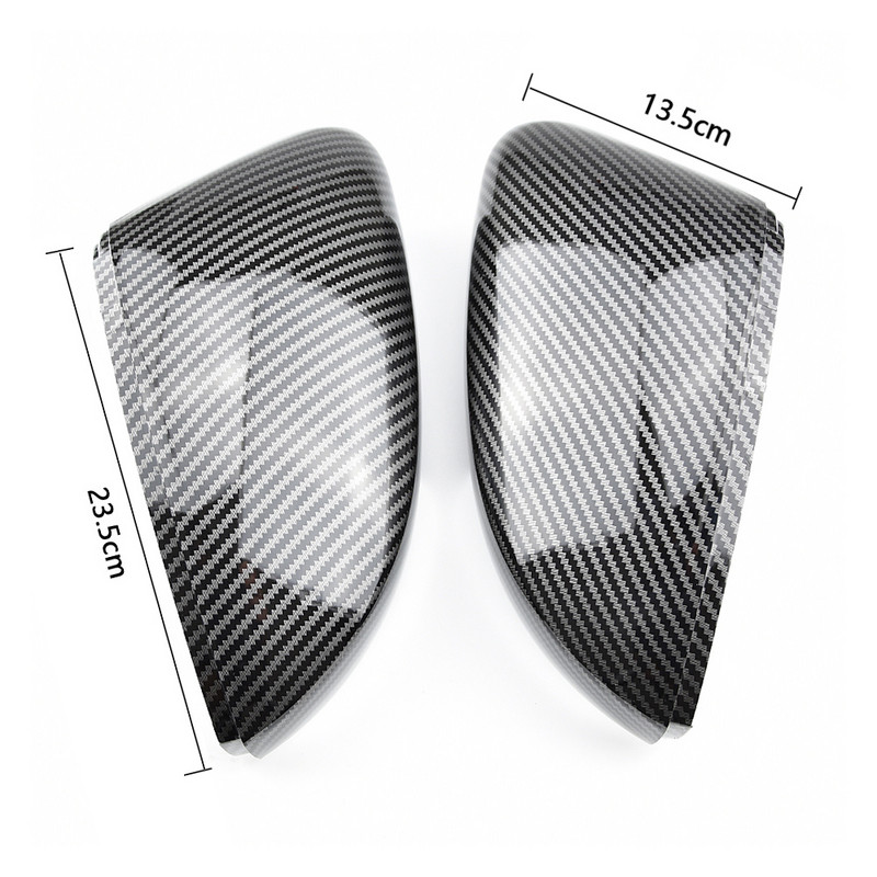 2 db Volkswagen VW Polo 6R 6C ABS-hez Oldalsó Hátulnézet Tükör burkolat Csere sapkák Shell Trim Fekete