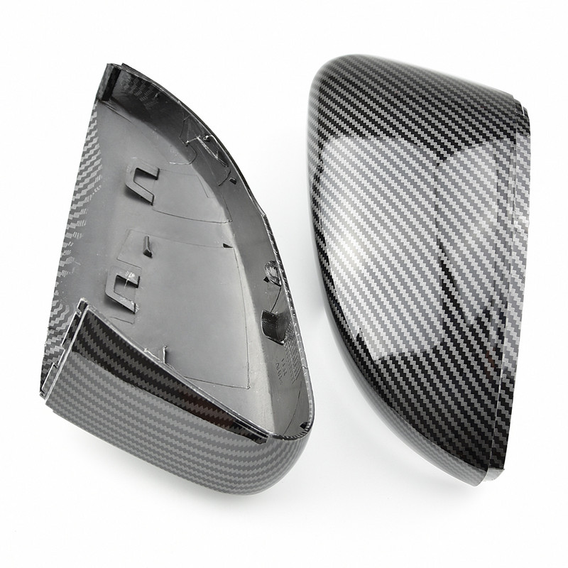 2 db Volkswagen VW Polo 6R 6C ABS-hez Oldalsó Hátulnézet Tükör burkolat Csere sapkák Shell Trim Fekete
