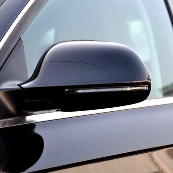 Капак на огледалото в стил въглеродни влакна Капачка за странично огледало за обратно виждане S Line за Audi A4 B8 A6 C6 A5 Q3 A3 8P