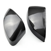 Skirta Audi A3 S3 8V RS3 2013 2014 2015 2016 2018 2017 2019 Galinio vaizdo veidrodžio korpuso dangtelis Anglies pluošto raštas Juodas dangtelis