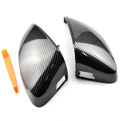 Skirta Audi A3 S3 8V RS3 2013 2014 2015 2016 2018 2017 2019 Galinio vaizdo veidrodžio korpuso dangtelis Anglies pluošto raštas Juodas dangtelis