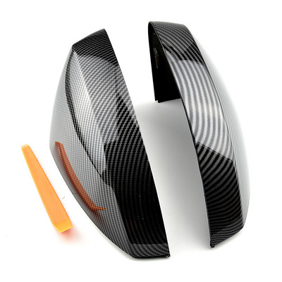 Skirta Audi A3 S3 8V RS3 2013 2014 2015 2016 2018 2017 2019 Galinio vaizdo veidrodžio korpuso dangtelis Anglies pluošto raštas Juodas dangtelis