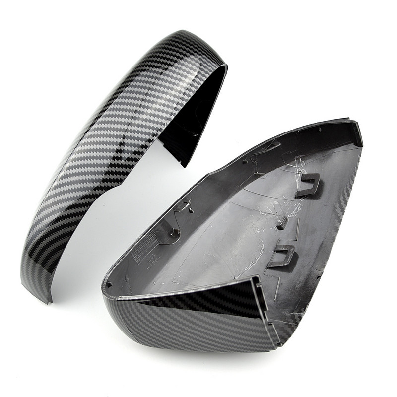 2PCS za VW Polo 6R 6C bočna vrata retrovizora Zamjenski poklopci (ugljična vlakna) odgovaraju Volkswagenu 2010 2011 2012 2013 2014 2016 2017