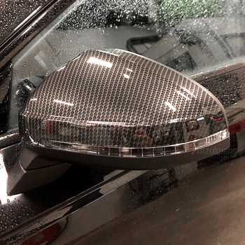 За Audi A4 A5 S4 S5 B9 Капак на огледалото за обратно виждане на автомобила Странично крило Защитни капаци на рамката Облицовка Въглеродно черно и ярко черно