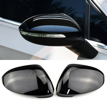 ABS Карбоново черен капак на огледалото за автомобил капачки за странични огледала за обратно виждане 1:1 Замяна за VW Volkswagen Golf 8 MK8 GTE GTD GTI R-line Ново