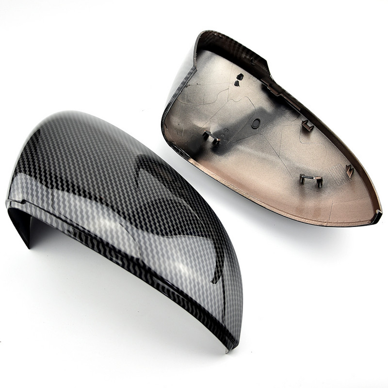 ABS Карбоново черен капак на огледалото за автомобил капачки за странични огледала за обратно виждане 1:1 Замяна за VW Volkswagen Golf 8 MK8 GTE GTD GTI R-line Ново