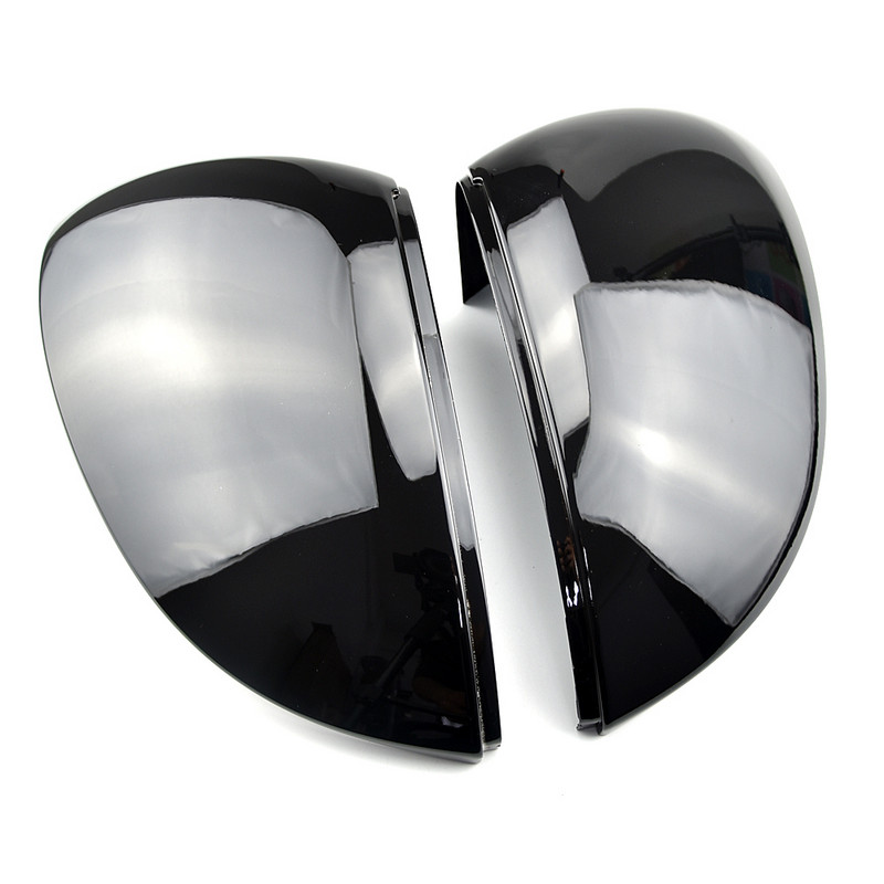 ABS Карбоново черен капак на огледалото за автомобил капачки за странични огледала за обратно виждане 1:1 Замяна за VW Volkswagen Golf 8 MK8 GTE GTD GTI R-line Ново