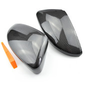 Za Volkswagen Za VW Passat B7 CC Scirocco MK3 Jetta MK6 EOS Beetle R Crno bočno krilo Retrovizor Poklopac Obloga Kape Kućište