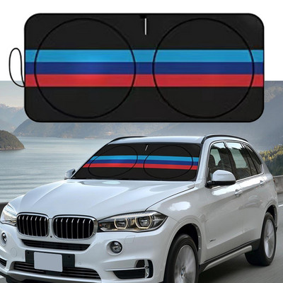 Tri-Color Car Windshield Sunshade Cover Protector Front Window Sun Shade Parasol For BMW X1 X2 X3 X4 X5 X6 I8 1 2 3 4 5 Series