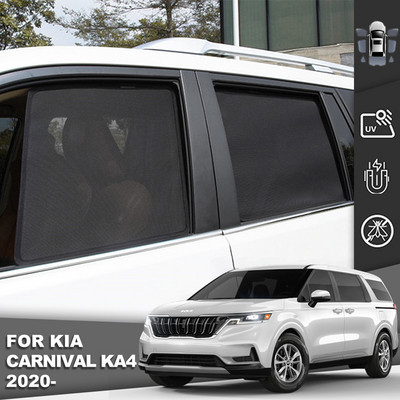 Skirta Kia Carnival KA4 2020 2021 2022 Magnetiniam automobilio skydui nuo saulės priekinio priekinio stiklo rėmo uždanga galinio šoninio lango skėčio nuo saulės skydas