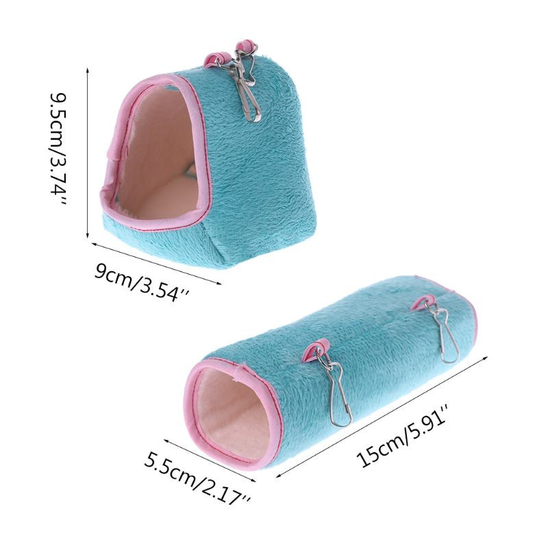 Клетка за хамстери Хамак Легло за спане Зима Топла къща за малки животни