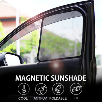 Για Pathfinder/ Elgrand E52 E51&Latio Sedan&Note&Pulsar Tilda Κουρτίνα αυτοκινήτου Μαύρο μαγνητικό παράθυρο SunShades Mesh Shade Blind