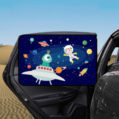 Cartoon Slatki Spaceman Magnet bočni prozor suncobrani vjetrobransko staklo suncobran stražnji bočni auto prozor suncobran poklopac za djecu