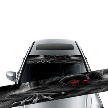 Αυτοκόλλητο μπροστινό παρμπρίζ αυτοκινήτου Πίσω αυτοκόλλητα αυτοκινήτου τρομοκρατική διακόσμηση Αυτοκόλλητα μπροστινού αρχείου Διακοσμητικό αυτοκόλλητο 3D σκιάστρου