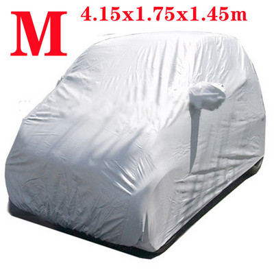 Automašīnas pārsegs Auto Body Body Sun Rain Putekļu necaurlaidīgs ūdensnecaurlaidīgs vāks Benz Smart Fortwo Outdoor Full Car Cover Saules UV aizsardzība