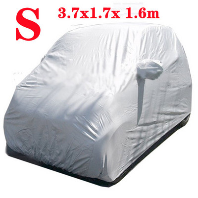 Automašīnas pārsegs Auto Body Body Sun Rain Putekļu necaurlaidīgs ūdensnecaurlaidīgs vāks Benz Smart Fortwo Outdoor Full Car Cover Saules UV aizsardzība
