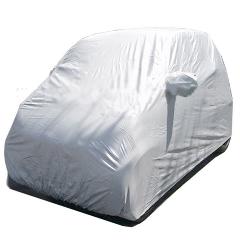 Automašīnas pārsegs Auto Body Body Sun Rain Putekļu necaurlaidīgs ūdensnecaurlaidīgs vāks Benz Smart Fortwo Outdoor Full Car Cover Saules UV aizsardzība