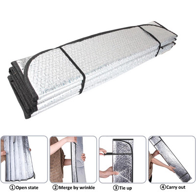 130*60CM autós napernyő UV Visiere védőfüggöny napernyő fólia szélvédőfólia első szélvédő napernyő takaró piknik szőnyeg