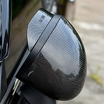 Капак на огледалото за обратно виждане от въглеродни влакна за MINI Cooper S резервен модел десен хендъл F54 F55 F56 F60 Аксесоари за екстериора на автомобила