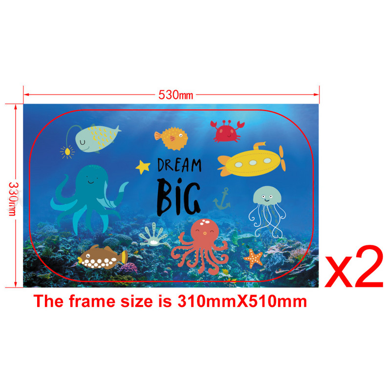 Umbrire de soare pentru mașină Husă de mașină cu desene animate Film de perdea pentru geam lateral din spate Parasolar pentru mașină Vizor Protecție UV la căldură pentru bebeluși, copii, copii