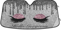 YiGee szemhéjpúder Hello Gorgeous autó szélvédő napernyővel - blokkolja az UV sugarakat napellenző védő, napernyő, hogy megőrizze járművét
