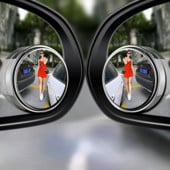 Malo okruglo ogledalo za vožnju unatrag, automatsko retrovizor, mrtvi kut od 360 stupnjeva, reflektirajući dodatni pomoćni retrovizor za mrtvo područje