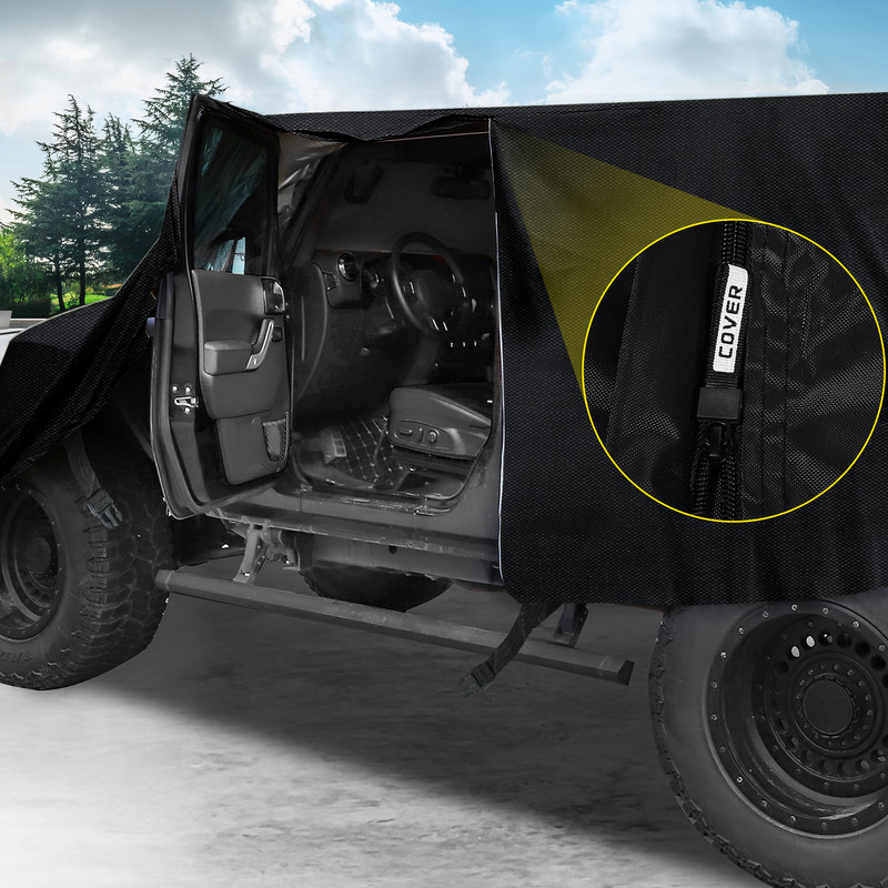 X Autohaux auto kere kate Jeep Wrangler JK JL kõvakattega 2 uksega 2007-2021 välistingimustes tuulekindel veekindel 210D Oxford Protect