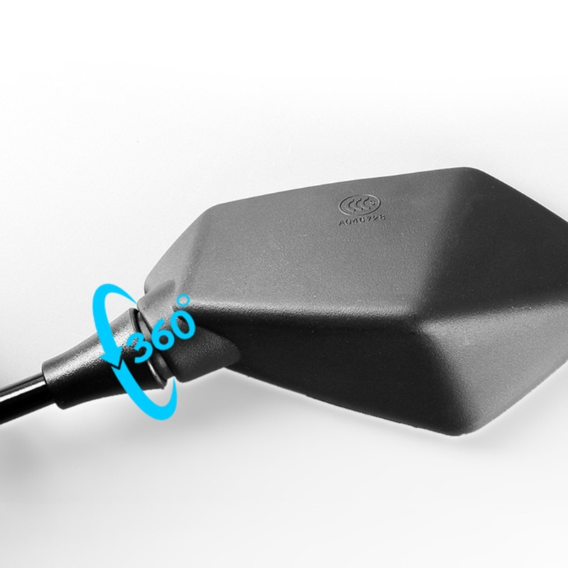 2x retrovizor za skutere, motocikle, motocikle, 8 mm 10 mm, univerzalni nosač retrovizora, podesiv