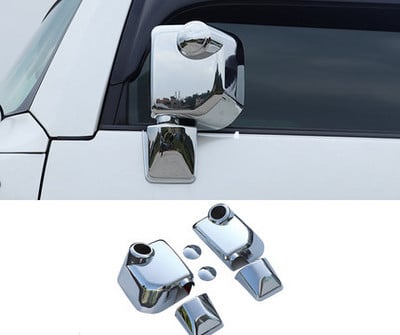 Toyota FJ Cruiser oldalsó tükör burkolathoz ABS bevonat krómozott külső FJ Cruiser visszapillantó tükör dekorációs védőburkolat