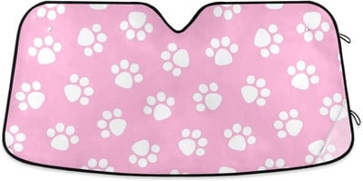 Cat Dog Paws szélvédő napernyő Animal Personality autó első ablakvédő 76x140cm napernyő napellenző napvédő