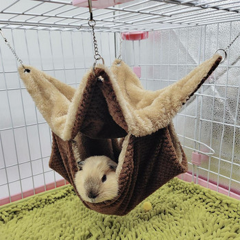 Ζεστή βαμβακερή φωλιά αιώρα ύπνου Hideout House Προμήθειες κατοικίδιων ζώων για κουνέλι χάμστερ Σκίουρος ινδικό χοιρίδιο