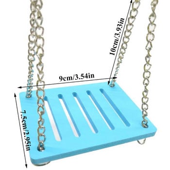 Хамстер Цветна висяща люлка Играчка за малки животни Аксесоари за клетка за хамстери Мишки Папагали
