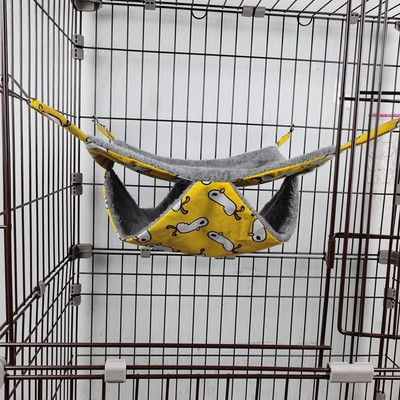 Naminių gyvūnėlių hamakas Dvisluoksnis Minkštas Šiltas Žieminis Šinšila Ežiukas Voverė Kabantis Lizdas Žiurkėnui Miegamoji lova Mažų Naminių gyvūnų reikmenys