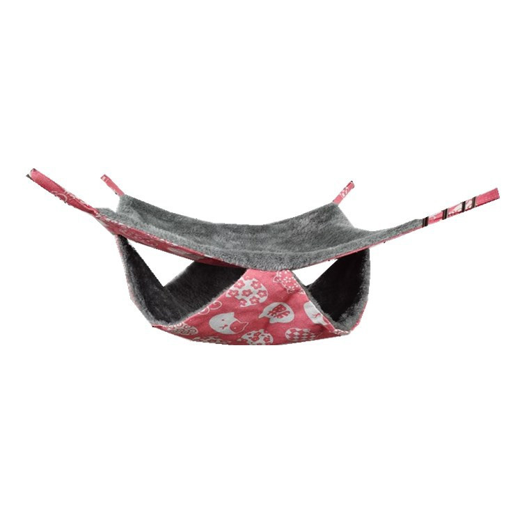 Naminių gyvūnėlių hamakas Dvisluoksnis Minkštas Šiltas Žieminis Šinšila Ežiukas Voverė Kabantis Lizdas Žiurkėnui Miegamoji lova Mažų Naminių gyvūnų reikmenys