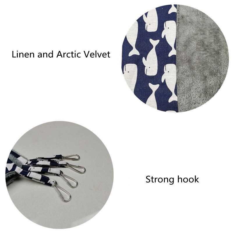 Naminių gyvūnėlių hamakas Dvisluoksnis Minkštas Šiltas Žieminis Šinšila Ežiukas Voverė Kabantis Lizdas Žiurkėnui Miegamoji lova Mažų Naminių gyvūnų reikmenys