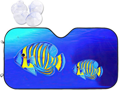 „Foruidea Cool Owl Eye“ automobilio priekinis stiklas saulės gaubtas nuo saulės, skirtas automobiliniams sunkvežimiams, blokuoja UV spindulių skydelį nuo saulės – saugo jūsų automobilį