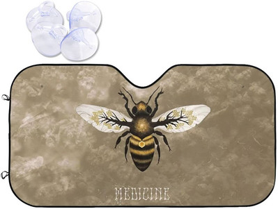 „Foruidea Cool Owl Eye“ automobilio priekinis stiklas saulės gaubtas nuo saulės, skirtas automobiliniams sunkvežimiams, blokuoja UV spindulių skydelį nuo saulės – saugo jūsų automobilį