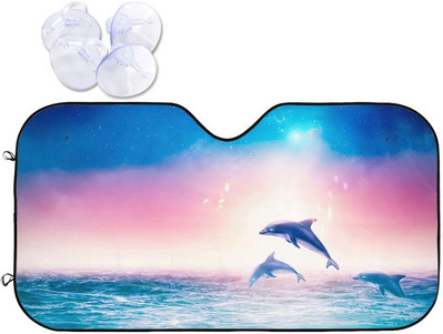 „Foruidea Cool Owl Eye“ automobilio priekinis stiklas saulės gaubtas nuo saulės, skirtas automobiliniams sunkvežimiams, blokuoja UV spindulių skydelį nuo saulės – saugo jūsų automobilį