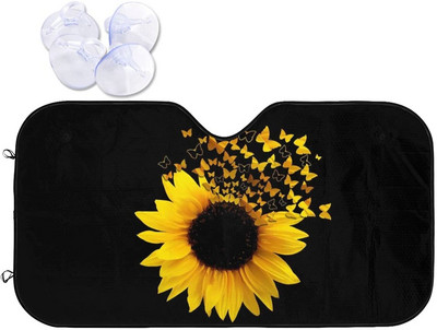 „Foruidea Cool Owl Eye“ automobilio priekinis stiklas saulės gaubtas nuo saulės, skirtas automobiliniams sunkvežimiams, blokuoja UV spindulių skydelį nuo saulės – saugo jūsų automobilį