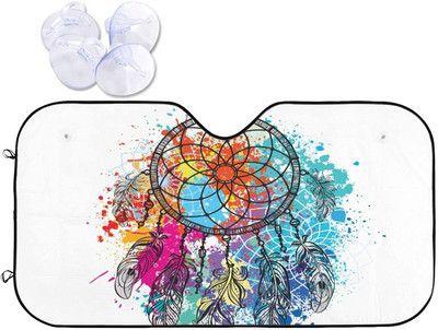 „Foruidea Cool Owl Eye“ automobilio priekinis stiklas saulės gaubtas nuo saulės, skirtas automobiliniams sunkvežimiams, blokuoja UV spindulių skydelį nuo saulės – saugo jūsų automobilį