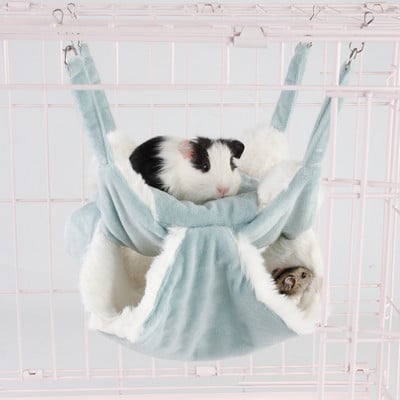 Hamster Nest Hammock Ινδικό χοιρίδιο Κλουβί Αρουραίος Chinchilla Χειμώνας ζεστό κοντό βελούδινο κρεμαστό κρεβάτι για μικρά ζώα Προμήθειες